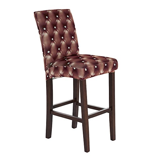 Anself Stretch Stuhlbezug Stuhlhusse mit 3D gedruckten Kunstleder Muster