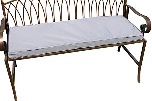 Olive Grove - Cojín para Muebles de jardín (Metal, 2 plazas), Color Gris