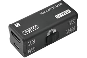 youyeetoo Sipeed NanoKVM-USB 4K USB KVM Dimensione Dito per server/SBC, comodo utilizzo e manutenzione, strumenti per la collaborazione di più dispositivi, kvm USB (KVM-USB, nero)