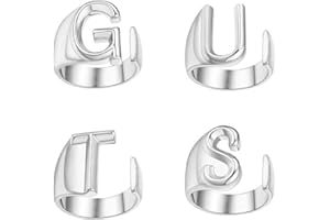 HFINGAQEX Guts Rings,G U T S Rings for Set,World Tour Concert Rings, Inspired Album Jewelry,Album Guts Merch Jewelry Singer Fans Gifts,Guts Rings Album Fans Gifts,Outfit Merchandise Singer Fans Gifts(Silvery)