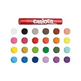 ceras de colores carioca Contenido: Set de ceras de colores cubrientes fáciles de mezclar entre ellos. Colores brillantes y resistentes a la luz. Cuerpo maxi de Ø 10 mm