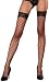 Produktbild Dreamgirl 0115 halterlose Strümpfe Black Diamond in Gitteroptik mit Silikonabschluss, black(8000)