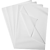 120 Sheets of White Silk Paper, 70 x 50 cm | Tissue Paper Gift Wrapping Paper for Wedding Birthday Party Christmas Crafts Hol