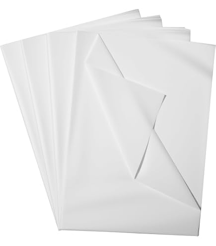 50 Feuilles Papier De Soie Blanc 70x50cm - Emballage Cadeau, Bricolage Et Décoration