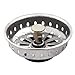 Produktbild DealMux Edelstahl-Küche-Bad-Bildschirm Stopper Siebkorb Sink ablassen 83mm Durchmesser 2ST