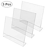 SELBST-STÜTZEND: Unser Menükartenhalter Prospektständer hat das perfekte Design für Bilder, Werbeprospekte und Flyer. Er ist sehr resistent und hält Bilder und Poster mühelos in vertikaler Ausrichtung.