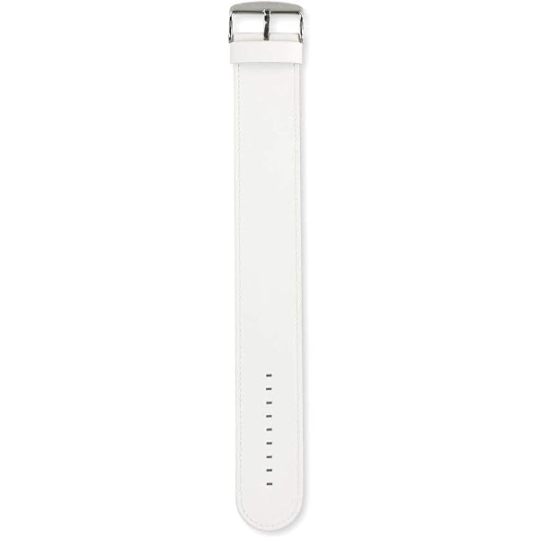 STAMPS Damen Armband Aus Leder – Glossy Weiß, Mit Schnalle – Inkl. Zusätzlichem Snapper/Adapter