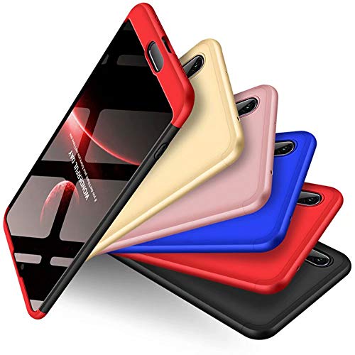 Ttimao Funda Huawei P20 PC Hard Case a Prueba de Golpes Resistente a Los Ara  azos Ultrafino 360    Caja Protecci  n Tres en Uno Cubierta Protectora Oro Rosa 