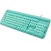 Produktbild Gxoisnavlk 104-Key Retro Schreibmaschinen-Style Blue Switch Mechanische Tastatur (Color : Green)