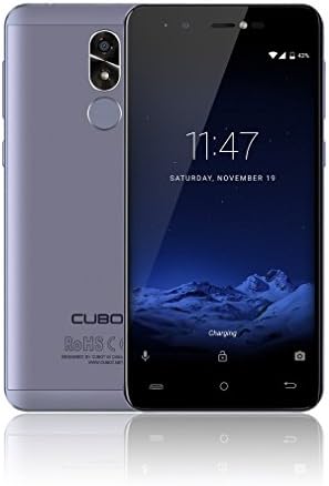 CUBOT R9 Unlocked Smartphone with Android 7.0 5.0'' IPS Screen Fingerint Scanner MT6580 Quad Core 1.3GHz 2GB RAM+16GB ROM 5.0MP+13MP Dual Camera Dual SIM Removable Battery 2600mAh SIM Free 3G Mobile Phones - Blue