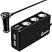 Produktbild Auto Ladegerät, CHGeek Auto Adapter 120W 12V/24V 6.8A 4 USB Ports Multi-Funktion Power KFZ Ladegerät mit 3-Fach KFZ Zigarettenanzünder Verteiler Splitter für GPS und mehr - Schwarz