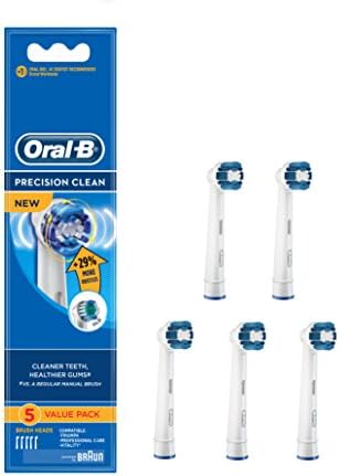 Braun Oral-B Precision Clean Electric Toothbrush Heads Pack of 5 Suitable for All Oral-B Rotary Brushes