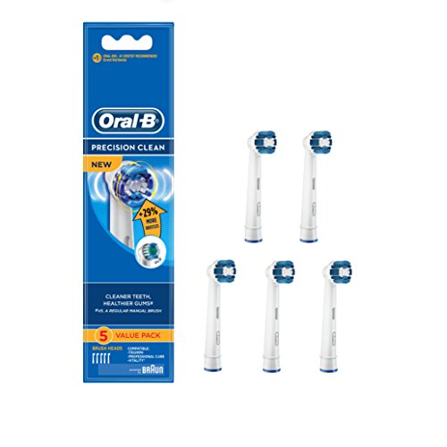 Braun Oral-B Precision Clean Electric Toothbrush Heads Pack of 5 Suitable for All Oral-B Rotary Brushes
