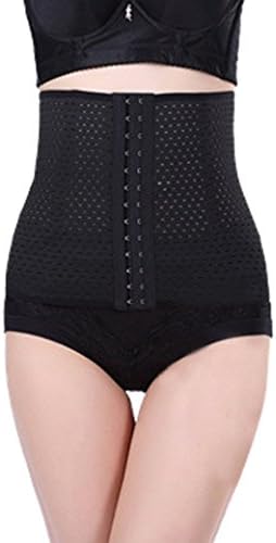 TANGDA Women's Elasticity Steel Boned Underbust Breathable Girdle Belt Waist Diet Corset Slimming Shaper Size XL - Black
