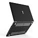 Produktbild iBenzer - Soft-Skin-Serie Kunststoffabdeckung des schweren Kastens für New Macbook Pro 13'' mit/ohne Touch Bar und Touch ID (A1706/A1708), Schwarz