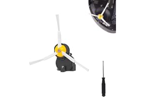 QINU Motor Cepillo Lateral para Roomba 600, Módulo Motor Cepillo Lateral para iRobot Roomba 500 600 700 800 900 Serie, Motor Cepillo Lateral para iRobot Roomba, Cepillo Lateral con Tornillo para Roomba.