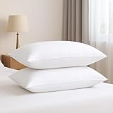 Tewise Microfiber Soft White Pillows for Bed| Pillows for Sleeping White- Set of 2 (Size - 16x24 Inches Or 40x60 cm) (Pack of 2): 