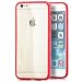 Produktbild Original Rock Apple iPhone 6 Plus / 6S Plus Hülle Ultra Slim Silikon Case Premium Schutzhülle Back Cover mit Displayschutz Rot