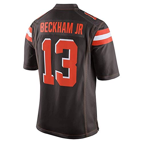 Spoting GTYZ Maillots de compétition d'entraînement # 13 for Hommes, Femmes et Jeunes Odell Beckham jr Gilet de Sport Marron, vêtement de Sport à séchage Rapide