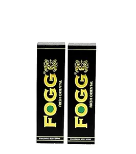 Fogg Fresh Deodorant Combo for Men, Oriental Black Series (Pack of 2)