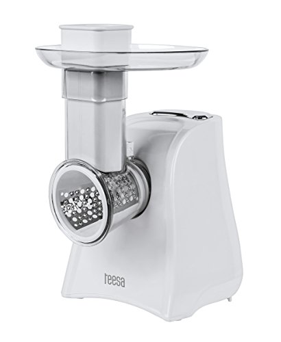 Preisvergleich Produktbild Teesa TSA3020 Elektrisches Schnitzelwerk, Zerkleiner, 5 Trommelaufsätze, weiß