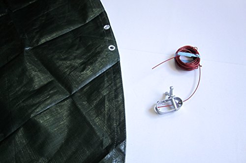 Pool Abdeckplane / Winterabdeckplane mit 180g/m² für Rundbecken mit Durchm. 350 – 366 cm - 3