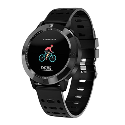 Preisvergleich Produktbild EARS BT4.0 Smart Watch Herzfrequenz Blutdruck Sauerstoff Sport Smartband (Schwarz)