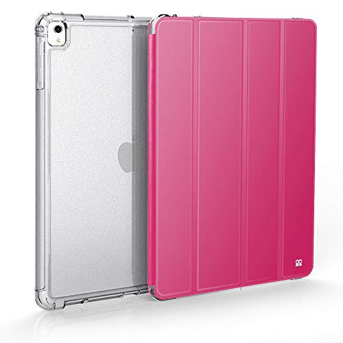 IBROZ Coque iGuard Antichoc + Smart Cover iPAD 9.7 (2017/2018) 5th et 6th Generation, iPAD Pro 9.7", iPad Air, iPAD Air 2 (Rose)