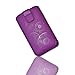 Produktbild sw-mobile-shop Handy Tasche - Hülle Dekotasche aus Kunstleder in lila/violett mit Zugband f. Alcatel One Touch Play 991D / ZTE Skate / Sharp Aquos Phone SH80F / Huawei U9200 Ascend P1 / ZTE Tania / Huawei Ascend D quad / Huawei Ascend D quad XL / LG Jil Sander Mobile E906 / Base Lutea 2