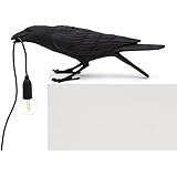 SELETTI Bird Lamp Playing Lampada da Tavolo Corvo Nero