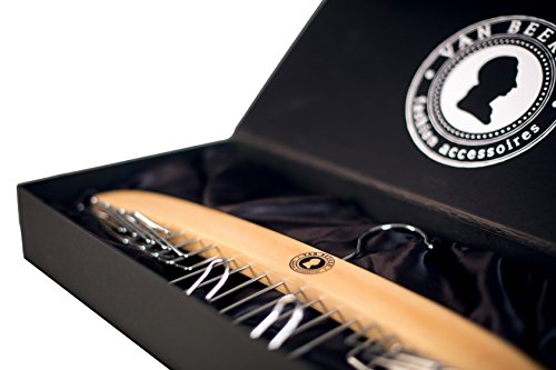 Hochwertiger Krawattenhalter aus Holz für 24 Krawatten – Krawattenbügel zur Krawatten-Aufbewahrung | VAN BEEKEN Krawattenbügel - 6