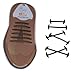 Lify No tie shoelaces for dress shoes silicone elastic shoe strings, No tie shoelaces for Formal / Office shoes- Brown Color - 1 Pair RS.275.00