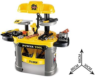 64 Piece Toy Tools Set Work Bench DIY Educational Learning Role Play Builders