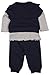 Paul Frank Small Paul Baby Girl'sPF8216W2 Dress Cardigan and Leggings Set Blue Melange 3 Months