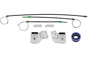 Bossmobil compatible con POLO N9, Delantero izquierdo, kit de reparación de elevalunas eléctricos