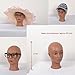 (RJ01)Black skin Flesh Plastic Female Head Display Mannequin Mannakin Manakin for Wigs Snow Caps Glasses Hats