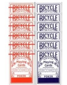 Caja de barajas BICYCLE Second (6 Azul - 6 Rojo)