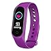 Produktbild BZLine Bluetooth Smartwatch, Smart Color Screen Blutdruck Übung Herzfrequenz Schrittzähler Smart Watch Smart Watch für iOS Android Samsung Huawei Sony LG HTC Google Herren Damen Kinder Mädchen Jungen (Lila)
