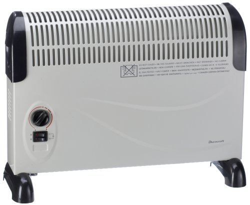 Duracraft CZ-700E Konvektor in hellgr./schwarz 800/1200/2000 Watt für Räume bis 24m²