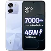 OPPO K14 5G Smartphone, ICY Blue, 6GB RAM, 128GB Storage, 7000 mAh Battery
