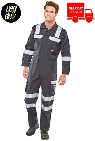 PDL – Pegdev - Navy Boiler Suit Safety ARC Weld Flash Fire Retardant Anti Static Coverall (48)
