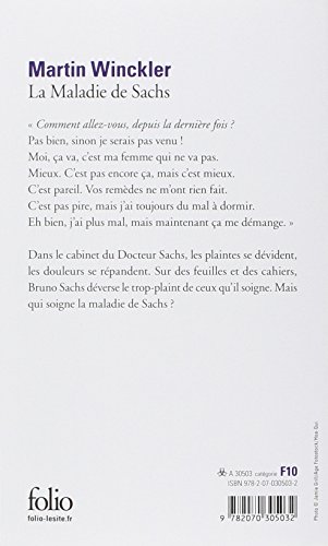 Couverture du livre de La Maladie de Sachs
