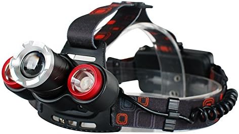 5000Lm LED Headlamp Waterproof with 4 Mode-Hands Free Headlight Flashlight Torch, Cycling LED Headlamp for Camping, Biking, Hunting, Fishing, Outdoor, Sports