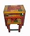 Theshopy Wooden Hand Made Hand Painted 3PCS Stool Set Size:-18"x12"x18" #A800 RS.4613.00
