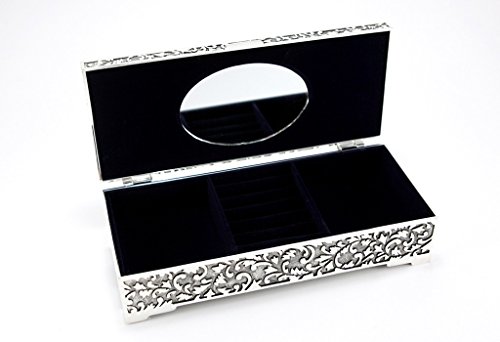 Schmuckschatulle Schmuckkästchen Schmuckbox Schmuck Ring Ohrring Kette Spiegel Geburtstag Brillibrum Flyer Geschenke Für Muttertag Geschenkidee Kinder (Schmuckschatulle groß) - 8