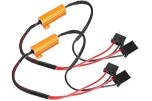 YOSOO HEALTH GEAR Decodificadores LED para Coche 2 Uds, Decodificador Canbus de Bombilla de Faro Led H7, Resistencia de Carga sin Error Canbus Led H7