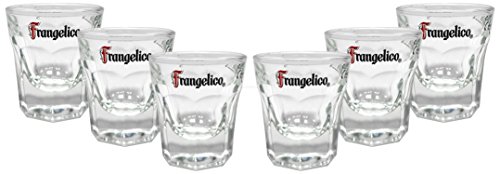 Preisvergleich Produktbild Frangelico Shotglas Glas Gläser-Set - 6x Shotgläser 2cl