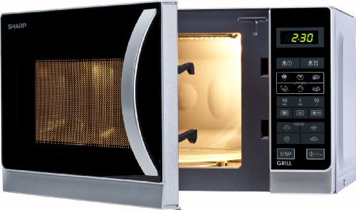 Sharp R642INW Mikrowelle / 2-in-1 Grill-Kompakt-Mikrowellengerät / Tageszeitanzeige / Kindersicherung - 3