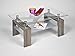 Produktbild Proline Dolce 2347 Couchtisch Sonoma Eiche Trüffel Klarglas und Satiniertes Glas
