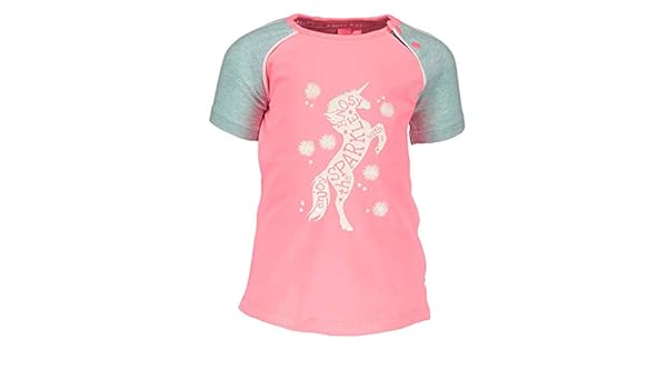 B.Nosy Baby M/&auml;dchen T-Shirt Einhorn Lollipop pink